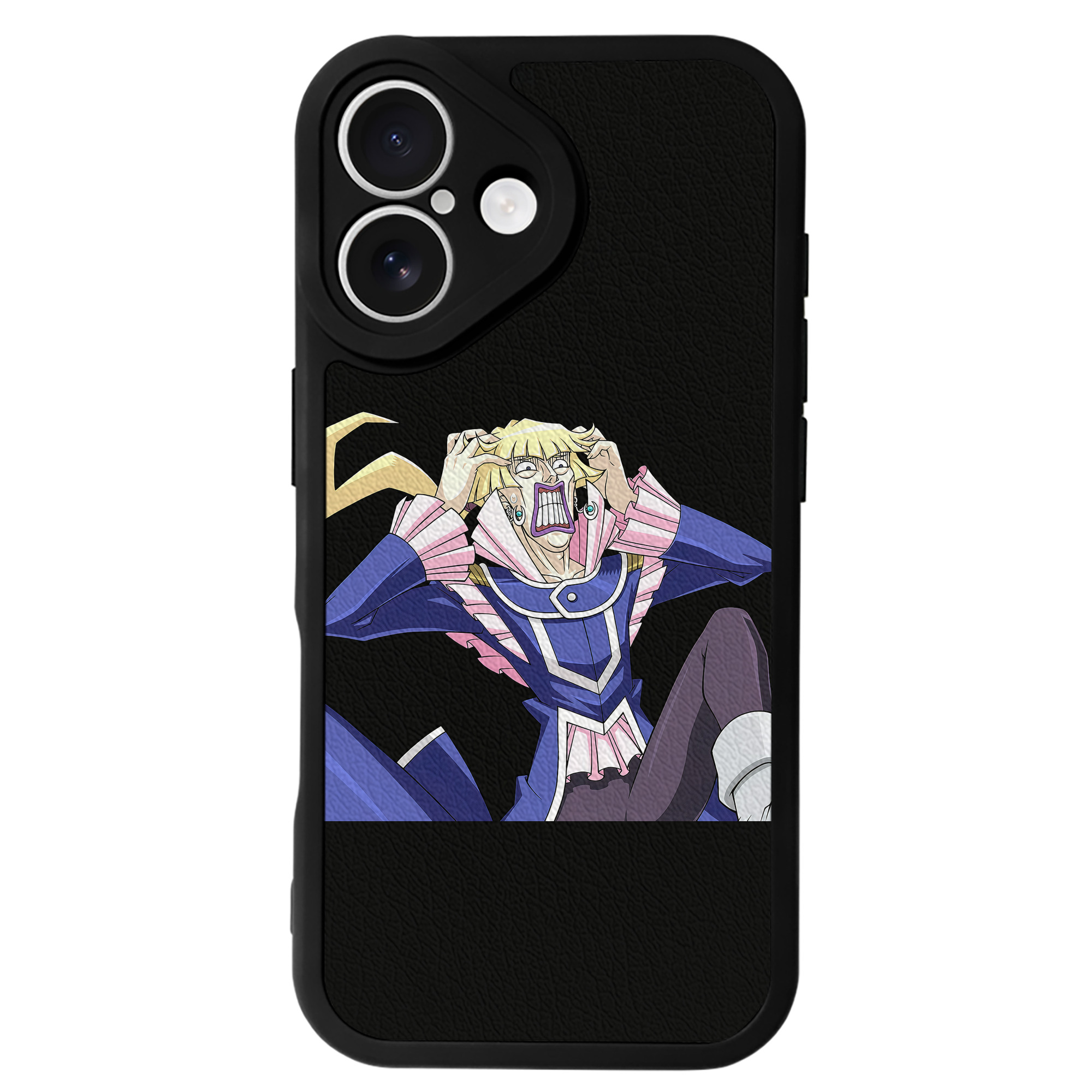 （画像用） 遊☆戯☆王 Yu-Gi-Oh! 【iPhone 16シリーズ対応】シリコンスマホケース（レザー調） 材質：シリコン